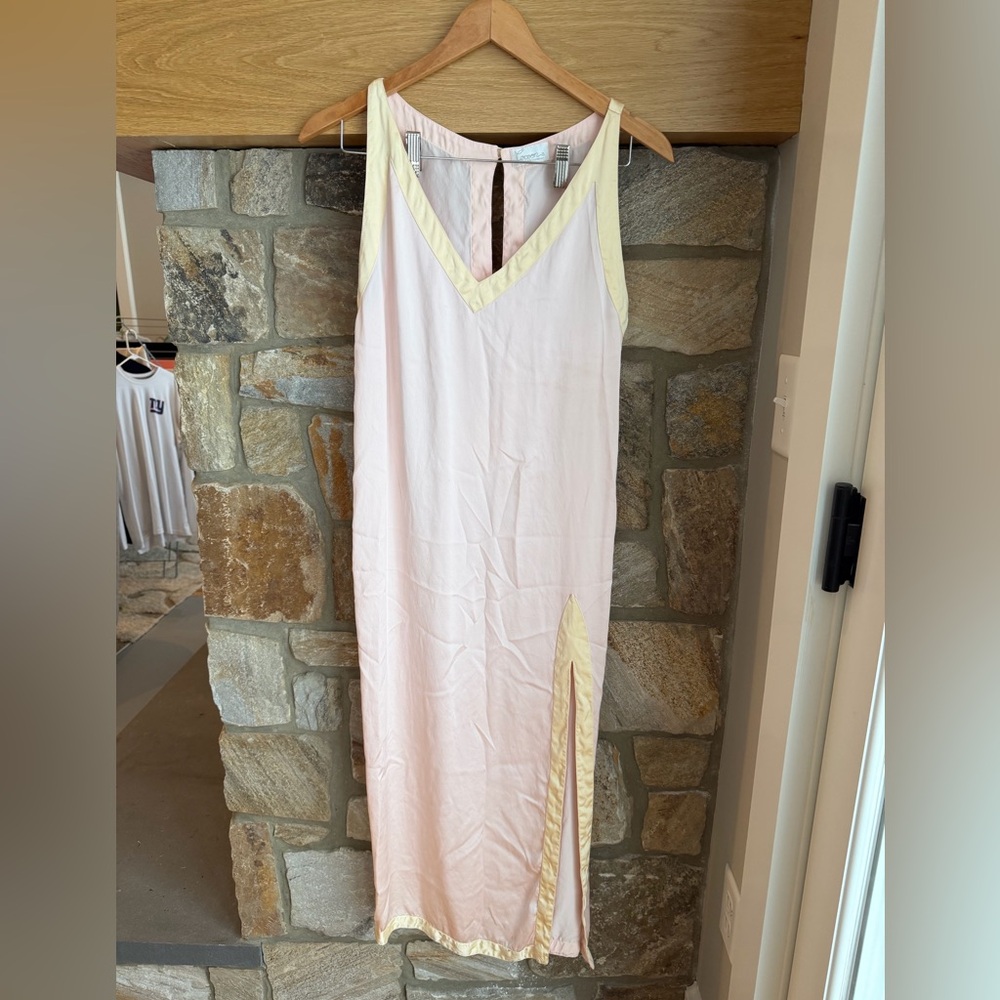 VintageCocoon By Randi Kristtofferson Blush 100% Silk Luxury Nightgown Sizes S/M
